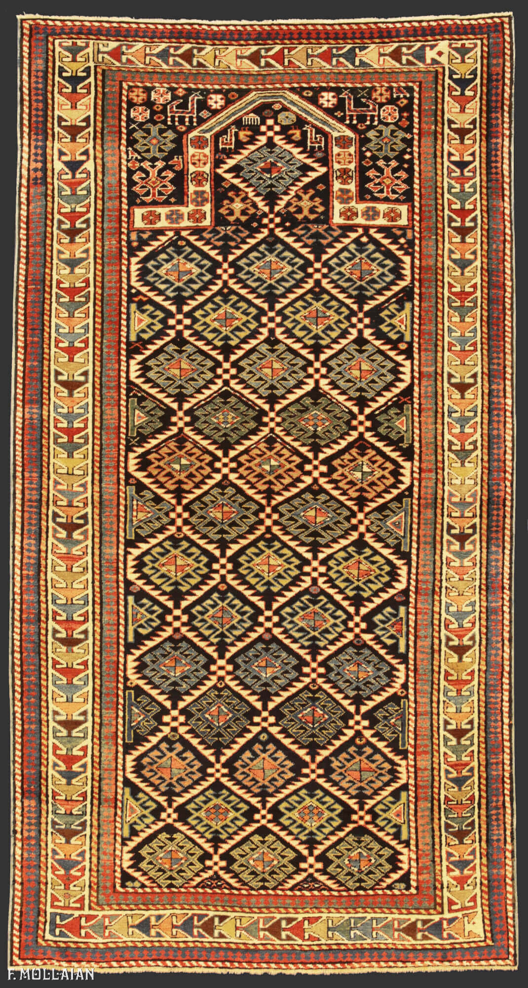 Antique Caucasian Akstafa Rug n°:85569157